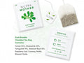 Nutra Tea Nutra Mother Fenugreek & Fennel Herbal Tea 20 Biodegradable Bags 40g close up of tea bags and how to use instructions