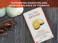 Nutra Tea Nutra Reflux Liquorice & Chamomile Herbal Tea 20 Biodegradable Bags 40g front box packaging laying down