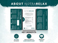 Nutra Tea Nutra Relax Chamomile & Lemon Balm Herbal Tea 20 Biodegradable Bags 40g side packaging with key benefits detail