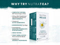 Nutra Tea Nutra Relax Chamomile & Lemon Balm Herbal Tea 20 Biodegradable Bags 40g side packaging detail