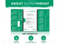 Nutra Tea Nutra Throat Eucalyptus & Marshmallow Root Herbal Tea 20 Biodegradable Bags 40g side packaging with key benefits detail