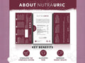 Nutra Tea Nutra Uric Cherries & Nettle Herbal Tea 20 Biodegradable Bags 40g side packaging with key benefits detail