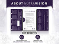 Nutra Tea Nutra Vision Bilberry & Eyebright Herbal Tea 20 Biodegradable Bags 40g side packaging with key benefits detail