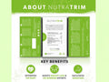Nutra Trim Garcinia Cambogia & Guarana Herbal Tea 20 Biodegradable Bags 40g side packaging with key benefits detail