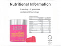 Supplement facts for Nutriburst High Strength Biotin Gummies.