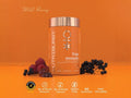 Nutriburst Immune Support Gummies bottle with Vitamin C, D3, Zinc, Elderberry.