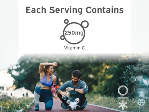 Supplement facts for Nutriburst Vitamin C 250mg Gummies.