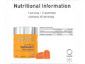 Supplement facts for Nutriburst Vitamin C 250mg Gummies.