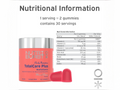 Supplement facts for Nutriburst Daily Multivitamin Gummies for adults.