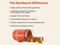 Nutriburst Turmeric and Black Pepper Gummies bottle, ginger flavour, 60 count.