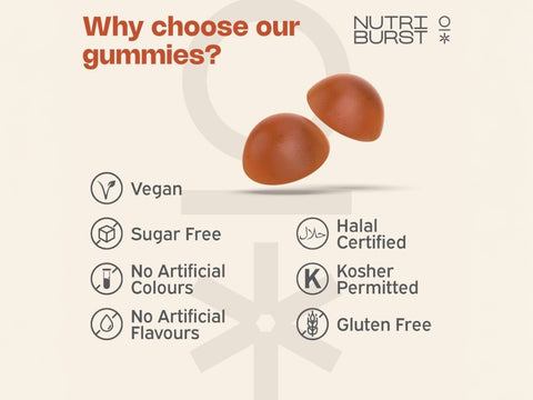 Nutriburst Turmeric Curcumin Gummies with Black Pepper Extract - 60 Count