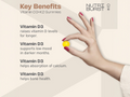 Nutriburst Vitamin D3 & K2 Gummies - 2000IU D3 + 100µg K2 MK7 - 60 Count