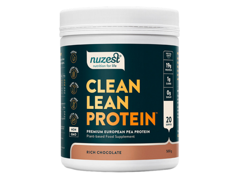 Nuzest Clean Lean Pea Protein Powder tub, Vegan & Allergen-Free. 500g