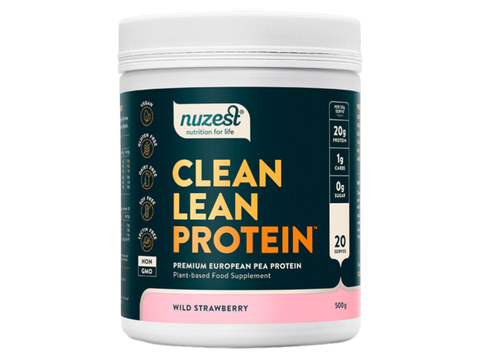 Nuzest Clean Lean Pea Protein Powder tub, Vegan & Allergen-Free. 500g