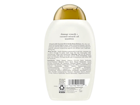 Shampoo bottle with gold cap on a white background