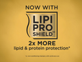 Advertisement for Lipi Pro Shield with text on a yellow background