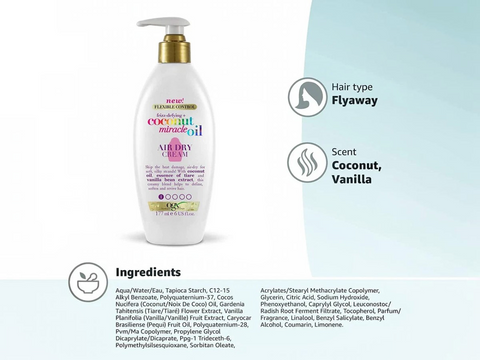 Coconut Miracle Oil bottle with product details on a white background