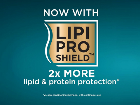 Advertisement for LIPI PRO SHIELD with text on a blue background