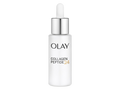 Olay Collagen Peptide 24 skincare dropper bottle on a white background
