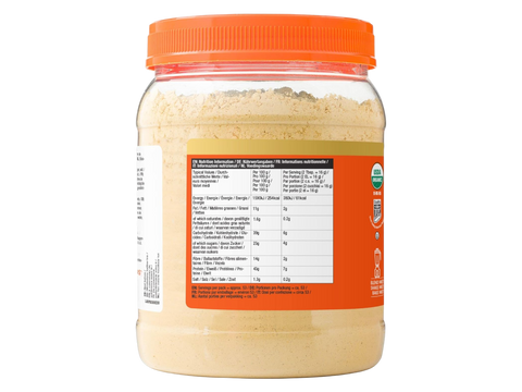 PBfit Organic Peanut Butter Powder 850g jar supplement facts 