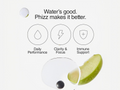 Advertisement for Phizz with icons and text on a white background