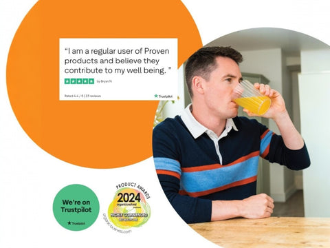 How to Use Image: ProVen Urgent-C probiotic sachets 30 pack mixing drink in glass