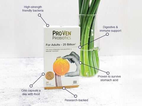 Lifestyle Image: ProVen probiotics for adults 25 billion capsules daily supplement lifestyle