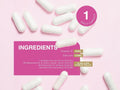 Supplement Facts & Ingredients Image: ProVen probiotics pregnancy ingredients label 30 capsules box