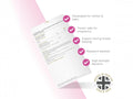 Supplement Facts & Ingredients Image: ProVen probiotics pregnancy ingredients label 30 capsules box