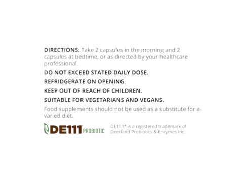Good Health Naturally Probiotic14 veg capsule bottle 120 capsules supplement facts and ingredients