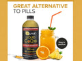 Qunol Liquid CoQ10 Supplement 100 mg Orange Pineapple Flavour product display.