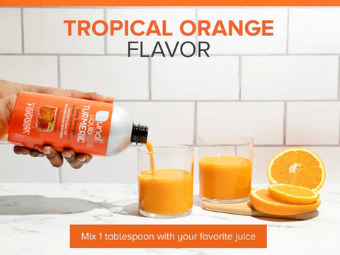 Qunol Liquid Turmeric Extra Strength 1000 mg Tropical Orange 900ml product display