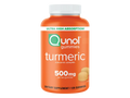 Qunol Turmeric Curcumin Gummies 500 mg Tangerine Flavour 120 count front view bottle packaging