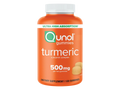 Qunol Turmeric Curcumin Gummies 500 mg Tangerine Flavour 60 count front view bottle packaging