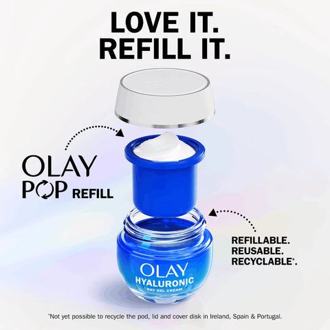 Olay Regenerist Hyaluronic Day Gel Cream with Vitamin B5 - 50ml refillable jar