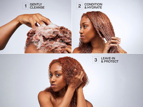 Redken Acidic Bonding Curls Shampoo bottle, sulfate-free, how to use.
