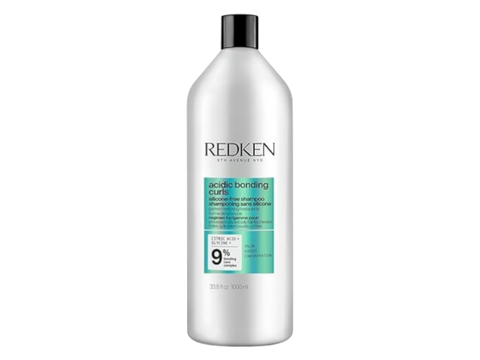 Redken Acidic Bonding Curls Shampoo bottle, sulfate-free, 1000ml on white background.