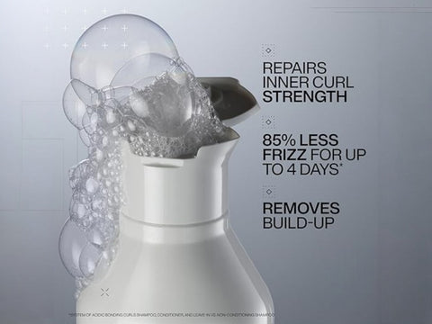 usage instructions for Redken Acidic Bonding Curls Shampoo.
