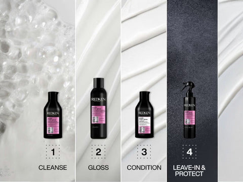Redken Acidic Gentle Color Gloss Routine.