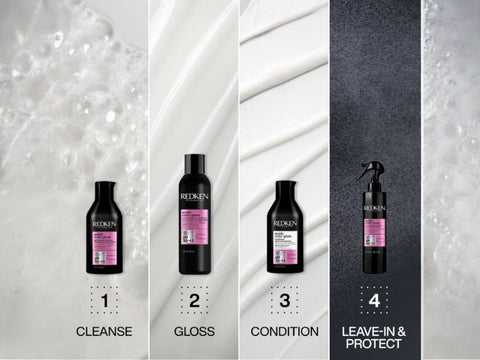 Redken Acidic Gentle Color Gloss Routine.