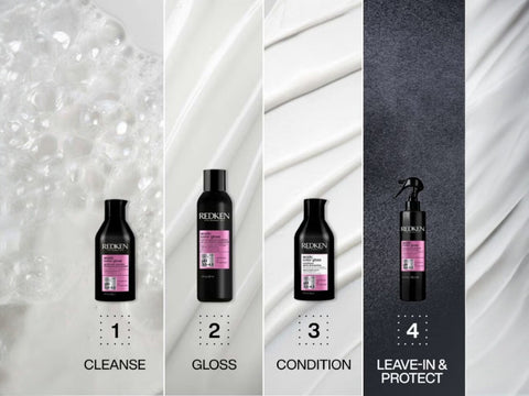 Redken Acidic Gentle Color Gloss Routine.