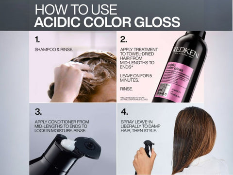 Redken Acidic Gentle Color Gloss how to use.