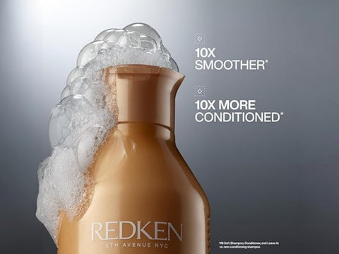 Redken All Soft Shampoo bottle with Argan Oil, 1000ml, formulation.