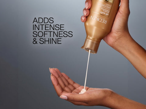 Redken All Soft Shampoo bottle with Argan Oil, 300ml formulation.