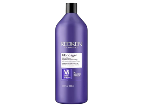 Redken Blondage Color Depositing Purple Conditioner bottle, 1000ml.