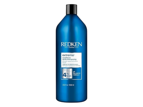 Redken Extreme Conditioner bottle, protein formula, 1000ml on white background.