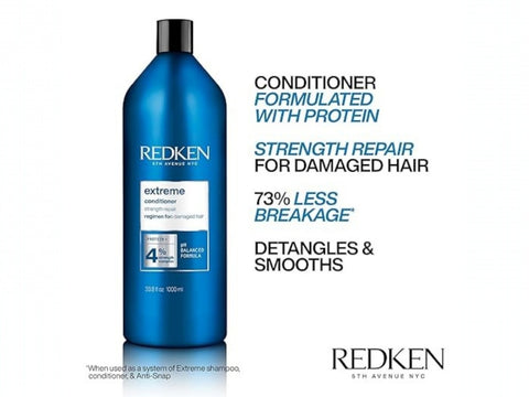 Redken Extreme Conditioner bottle, protein formula, 1000ml formulation.