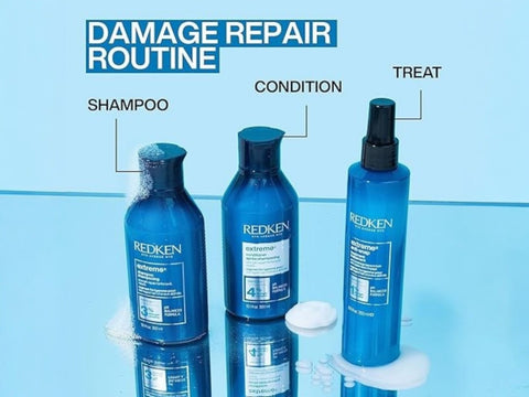 Redken Extreme Conditioner bottle, protein formula, 300ml formulation routine.