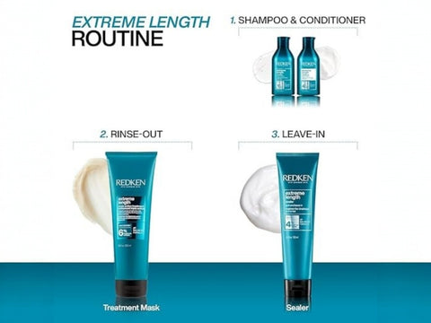 Redken Extreme Length Biotin Conditioner formulation routine.