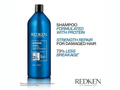 Redken Extreme Shampoo bottle, protein formula, 1000ml formulation.